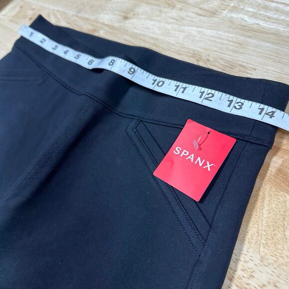 Spanx NWT The Perfect Black Pant Backseam Skinny Size M Pull-On Shaping Ponte - Picture 9 of 11